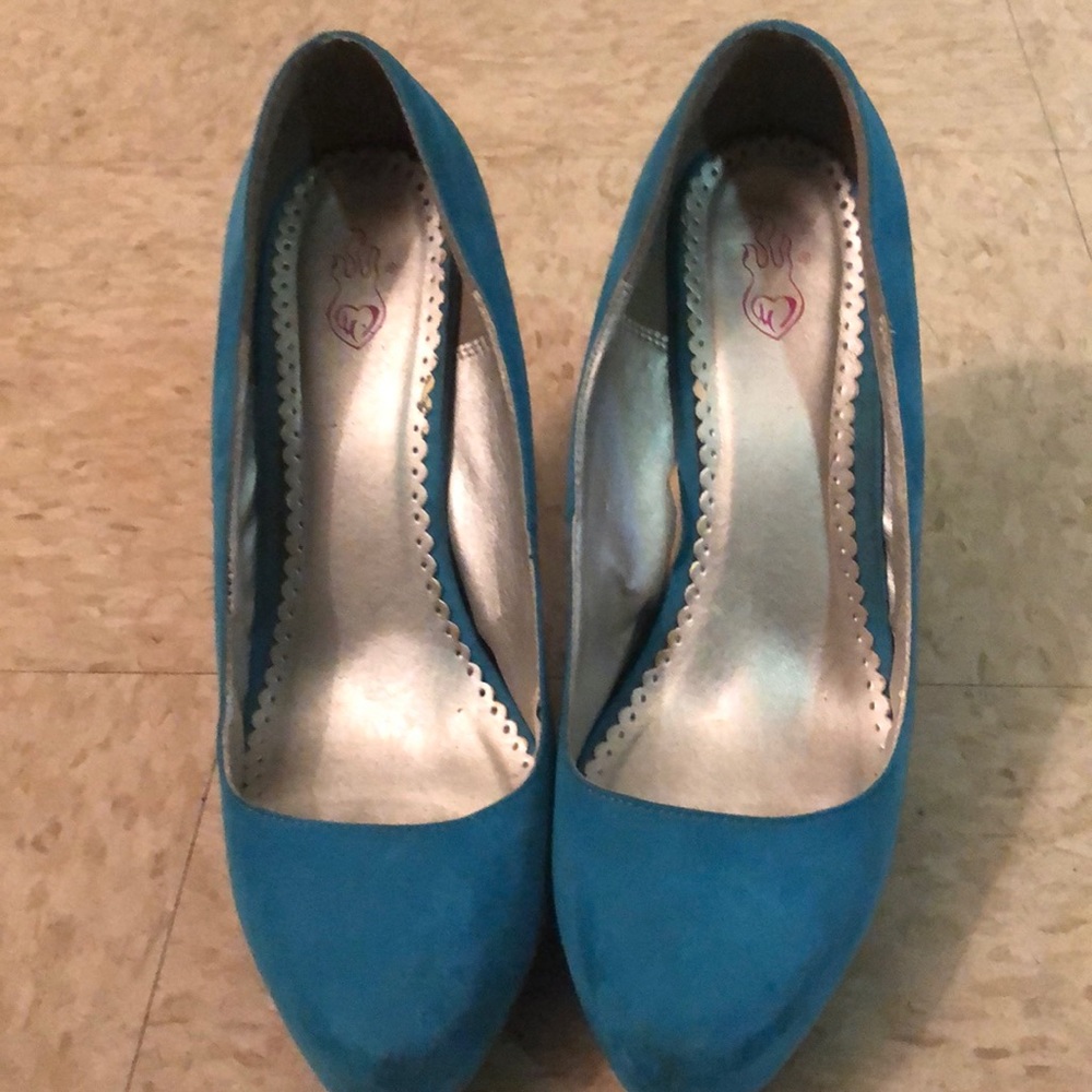 Blue heels